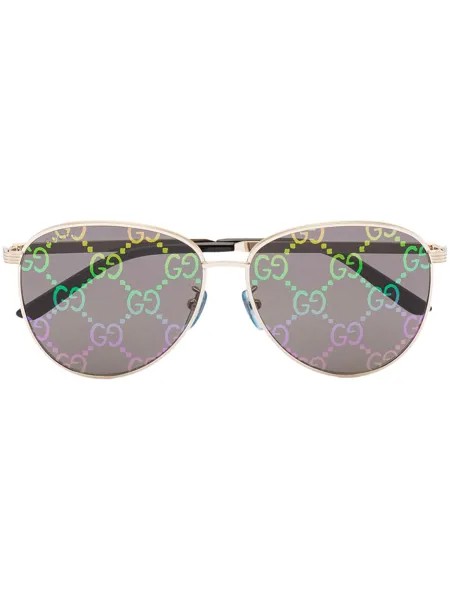 Gucci Eyewear солнцезащитные очки-авиаторы New Light