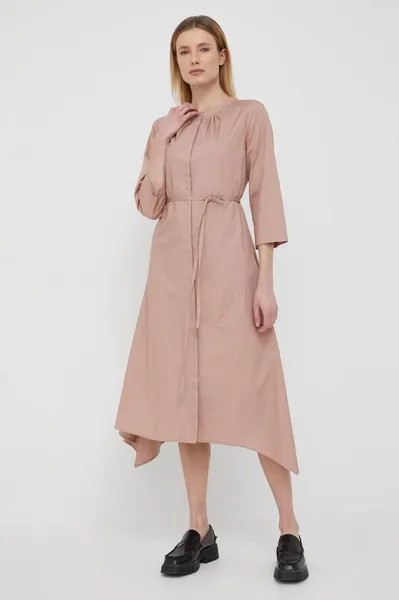 Тонкое хлопковое платье P2CB0M97 DKNY, розовый