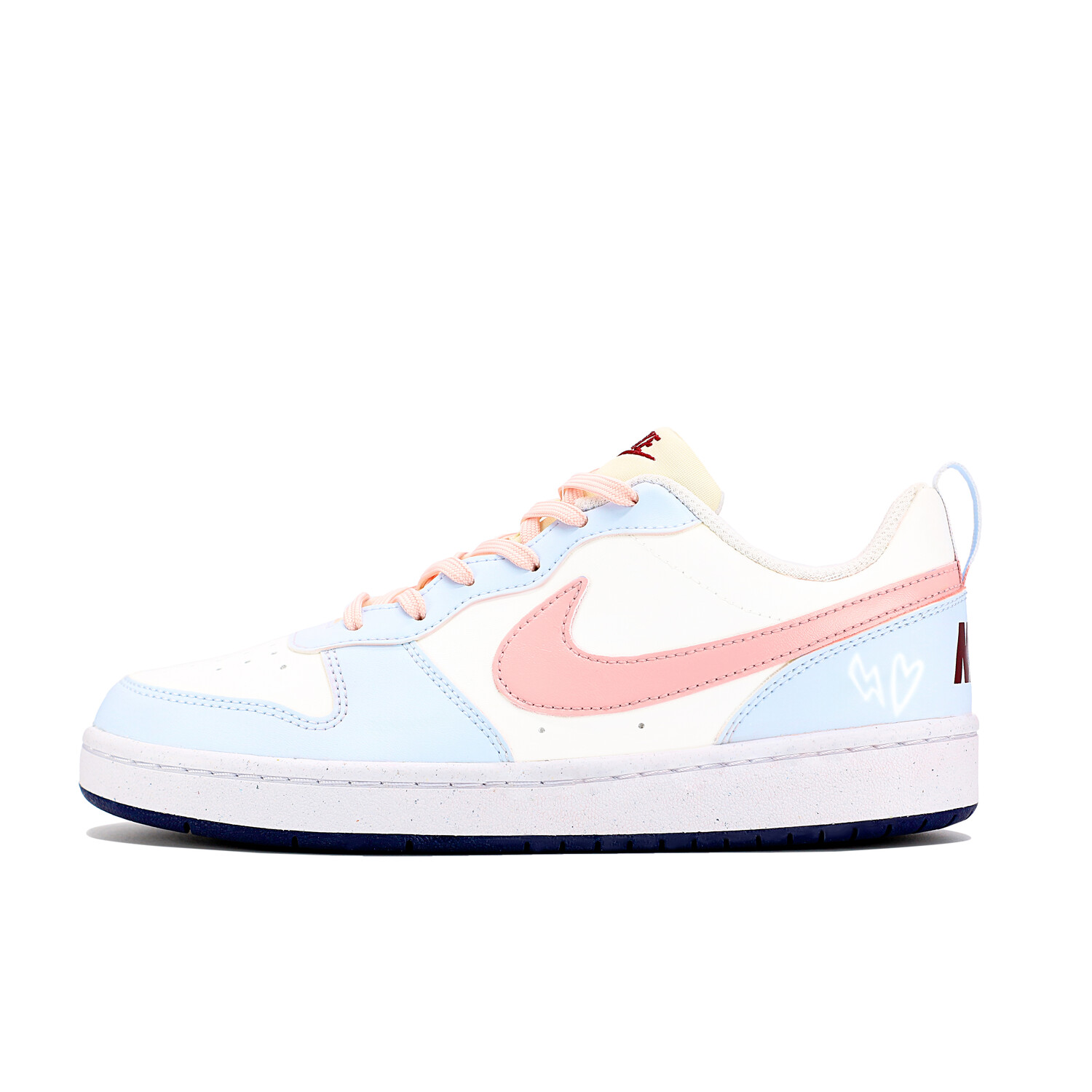 Кроссовки Nike Court Borough Skateboarding Shoes Women's Low-top Blue, голубой