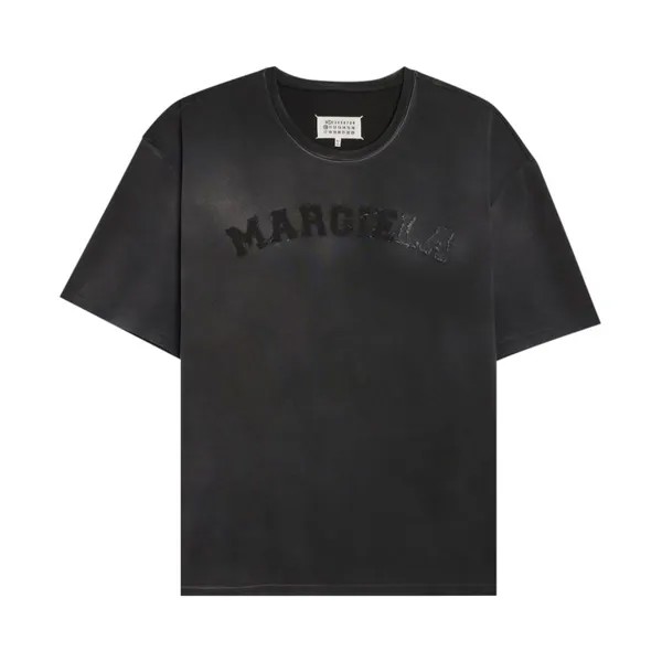 Футболка Maison Margiela Overdye Fading Logo T-Shirt, черный
