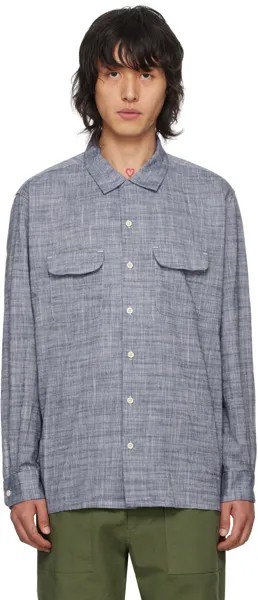 Темно-синяя классическая рубашка Engineered Garments