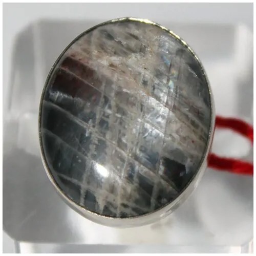 Кольцо True Stones, лунный камень, размер 17.5, бежевый, серый