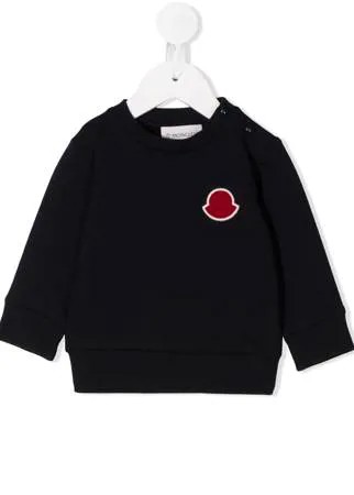 Moncler Enfant толстовка с нашивкой-логотипом