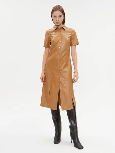 Платье на каждый день, стандартного кроя Dkny, коричневый