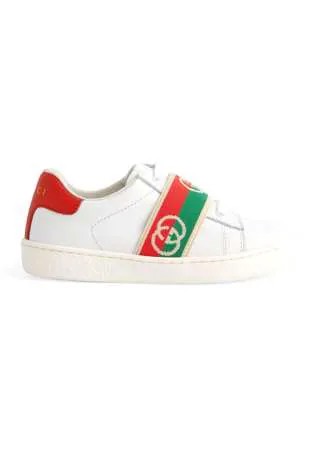 Gucci Kids кеды Ace с логотипом Interlocking G