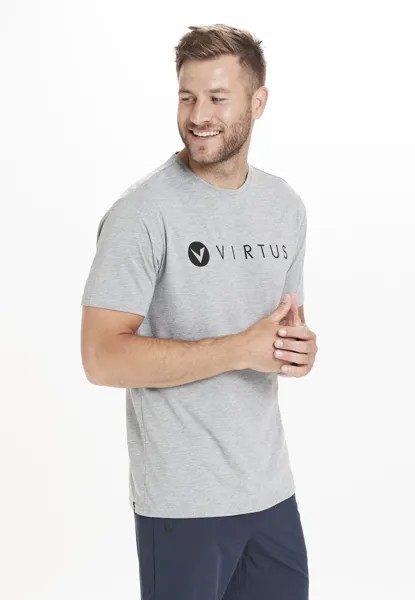 Футболка с принтом VIRTUS, серый