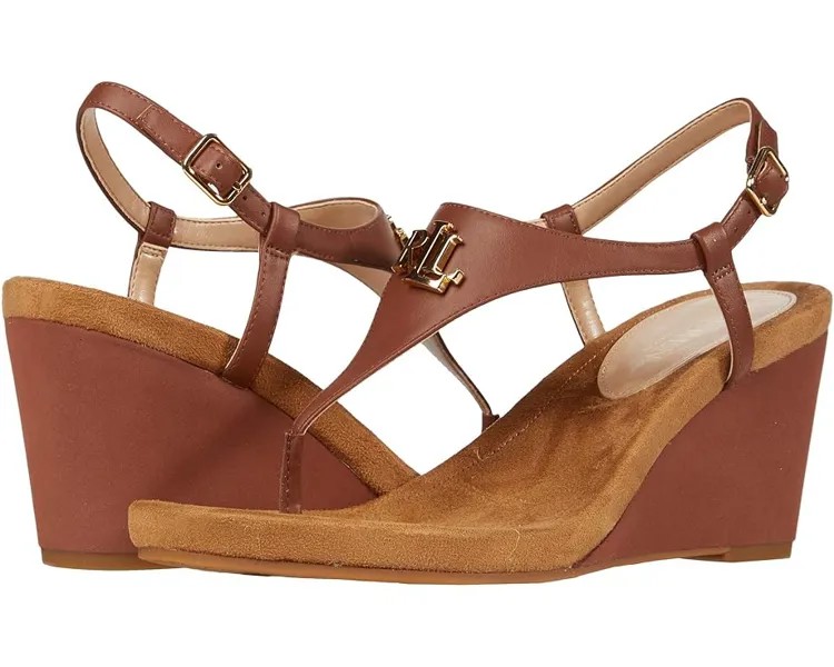 Туфли LAUREN Ralph Lauren Jeannie Wedge Sandal, цвет Polo Tan