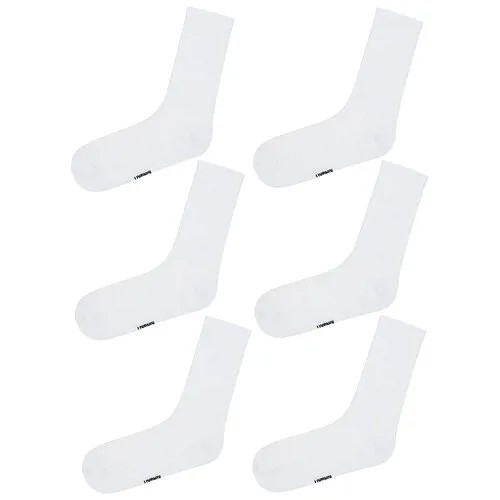 Носки Kingkit, 6 пар, размер 41-45, белый