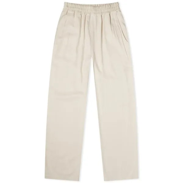 Спортивные брюки GCDS Linen Wide, светло-кремовый