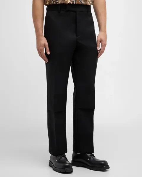 Мужские зауженные шерстяные брюки Jil Sander, цвет Black
