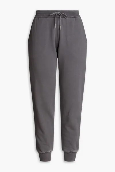Спортивные брюки из французской хлопковой махры Thom Browne, серый