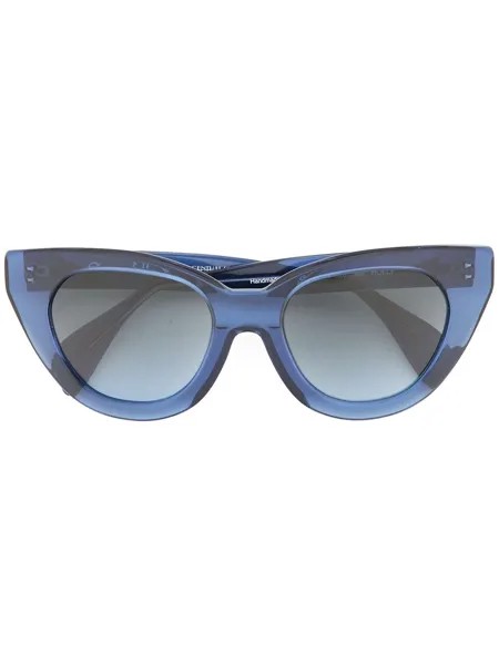 Oscar de la Renta солнцезащитные очки 'Holly Audrey' в массивной оправе 'кошачий глаз'