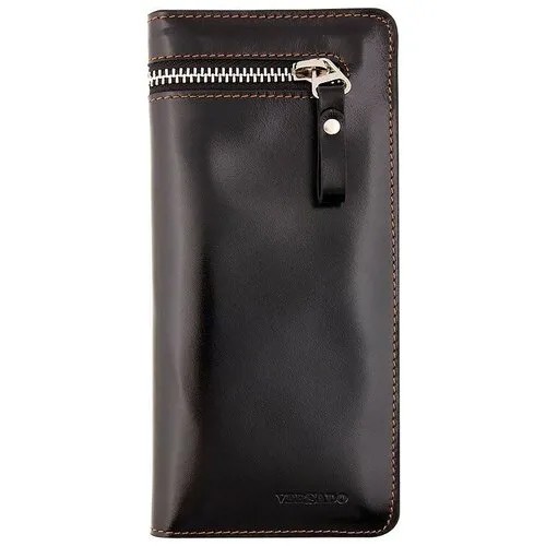 Кошелек Versado B307 black, фактура гладкая, черный