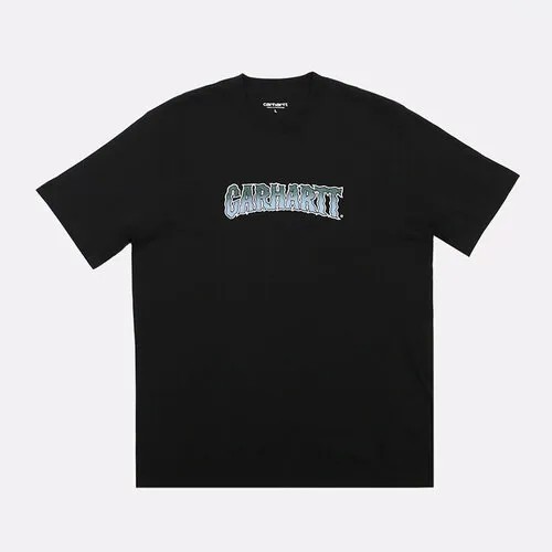 Футболка Carhartt WIP Slow Script T-Shirt, размер 2XL, черный