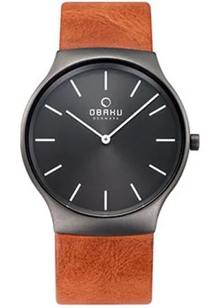 Fashion наручные  мужские часы Obaku V178GXUURZ. Коллекция Leather