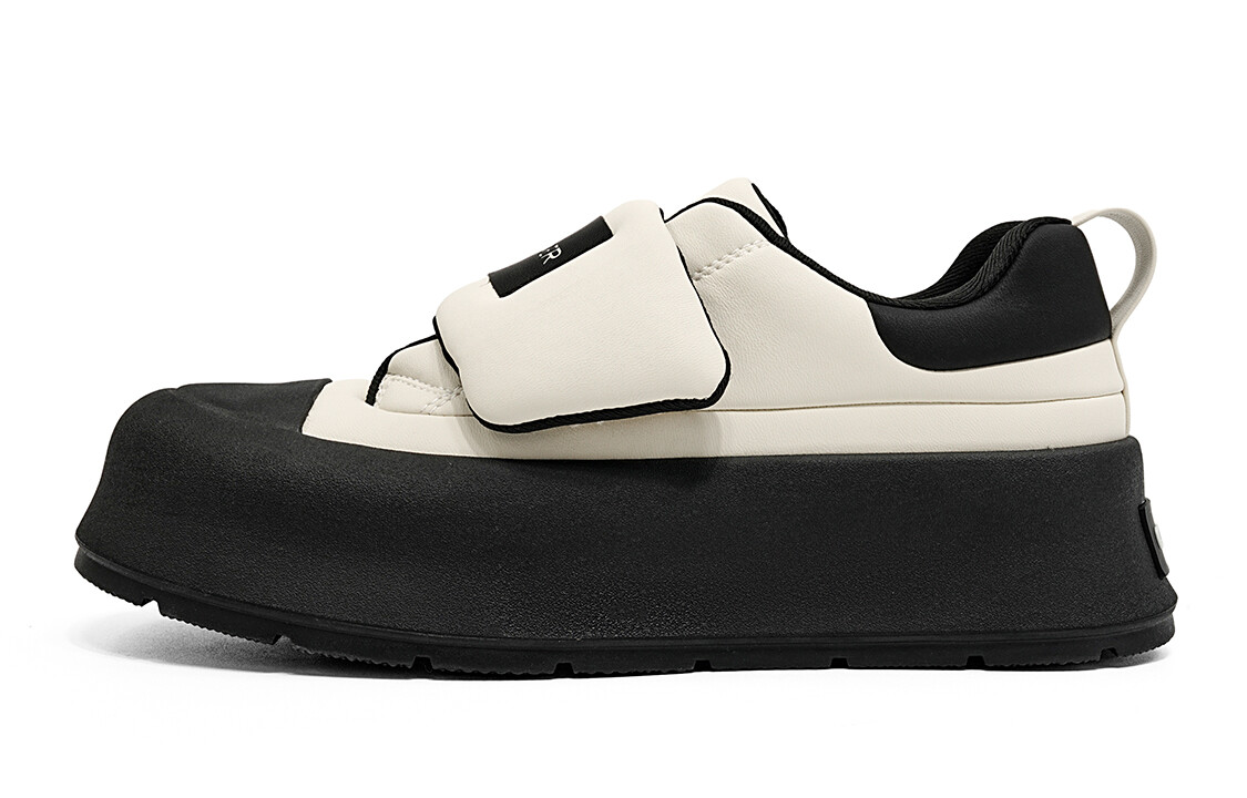 Кроссовки C°BANNER Skateboarding Shoes Women's Low-top Beige/Black, бежевый/черный