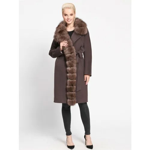 Пальто реглан Prima Woman, размер 44, коричневый