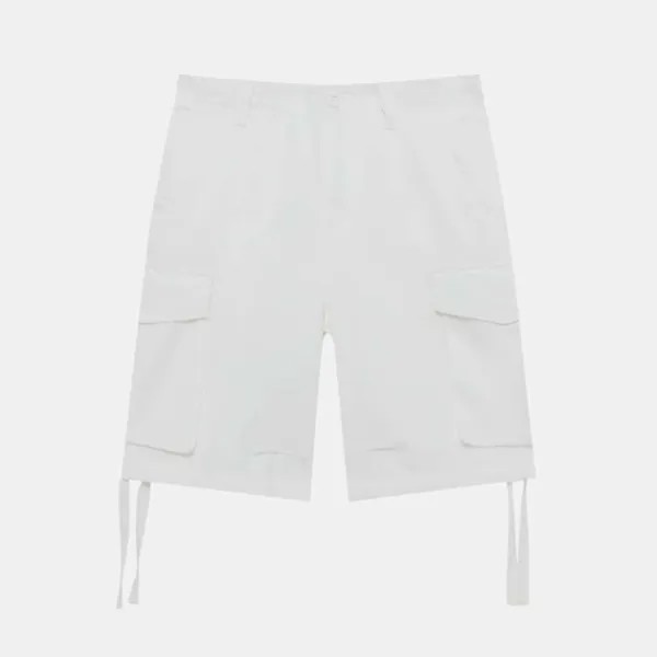 Шорты Pull&Bear Cargo Bermuda, белый