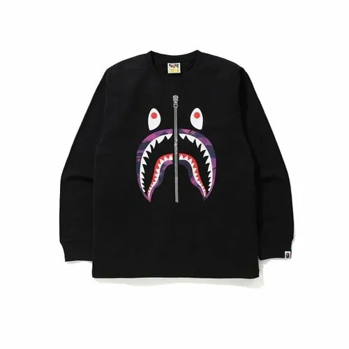 Лонгслив A BATHING APE, размер 50/52, черный