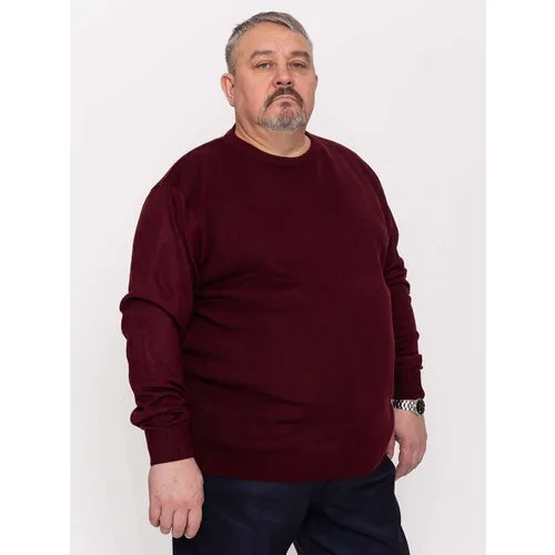 Джемпер Turhan, размер 6XL, , бордовый
