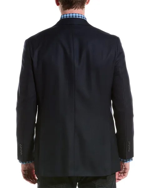 Шерстяной пиджак классического кроя Brooks Brothers, синий