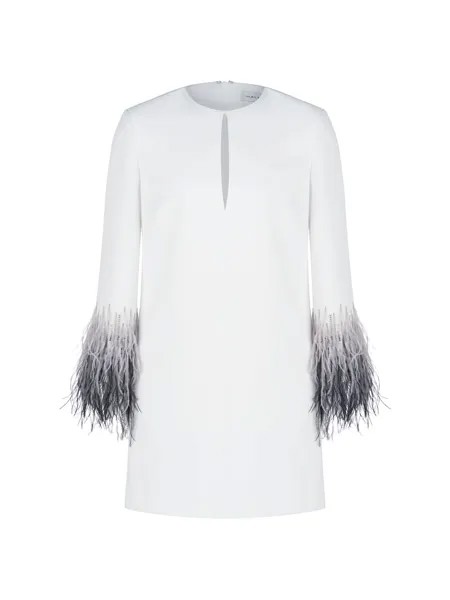 Свободное платье Kendall с перьями Halston