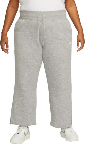 Женские спортивные штаны Nike Phoenix Fleece Plus с высокой талией и широкими штанинами