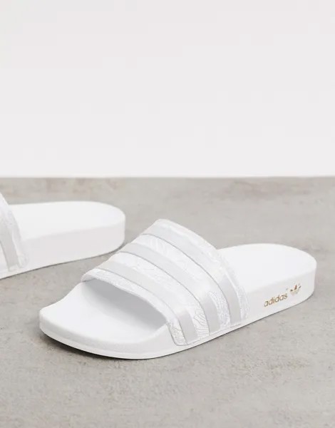 Шлепанцы adidas Originals adilette-Белый