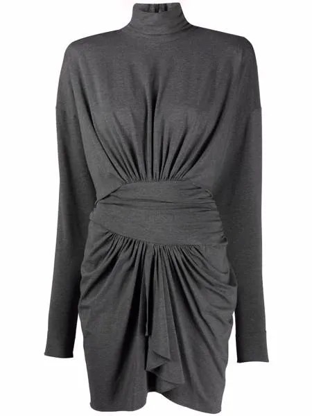 Alexandre Vauthier платье из джерси с рукавами 'летучая мышь'