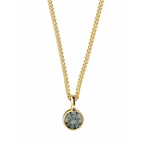Колье DYRBERG/KERN, кристалл, кристаллы Swarovski, серый, желтый