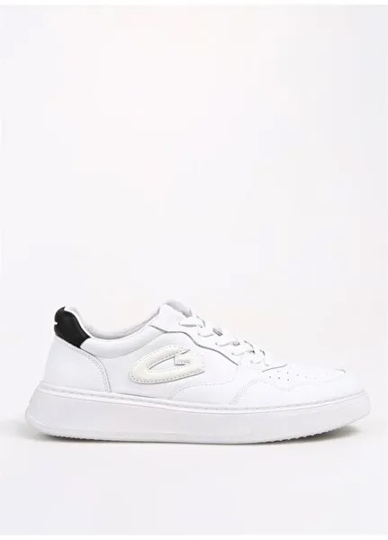 Белые мужские кожаные кроссовки NEW ERA 0402 Alberto Guardiani, белый