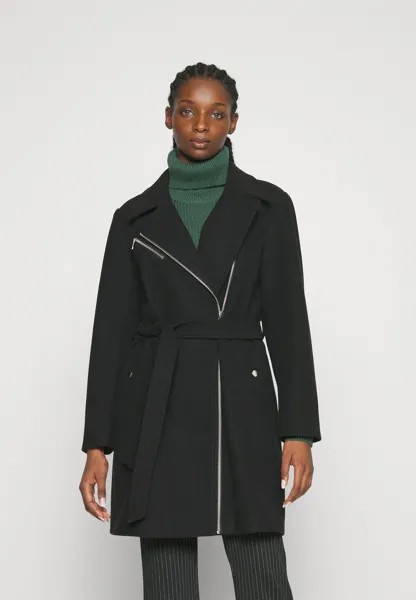 Классическое пальто Onlemily Zip Biker Coat ONLY Petite, черный