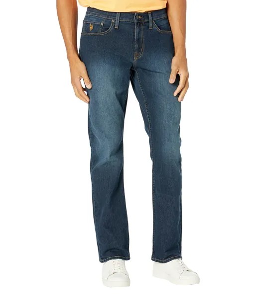 Джинсы U.S. POLO ASSN., Stretch Slim Straight Five-Pocket Denim Jeans