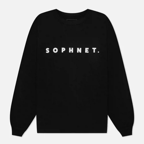 Лонгслив SOPHNET, хлопок, размер S, черный