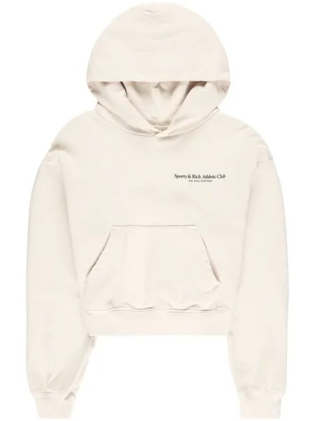 Sporty & Rich худи с логотипом, нейтральный цвет