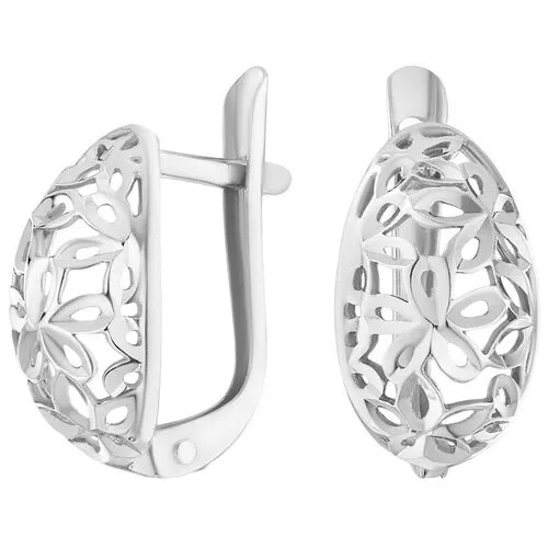 Серьги Ювелир Карат, серебро, 925 проба