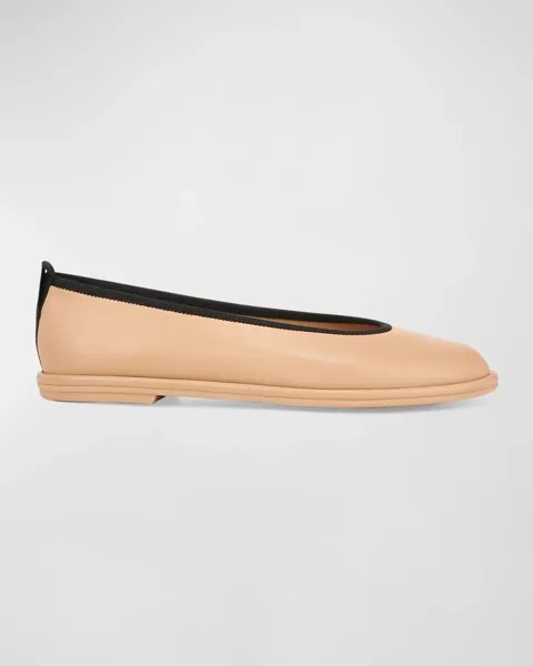 Балетки Sofia из кожи ягненка Vince, цвет Catalina Blush Beige Leather