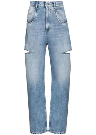 Maison Margiela джинсы прямого кроя с разрезами