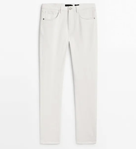 Джинсы Massimo Dutti Slim Fit, белый