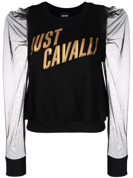 Just Cavalli блузка с логотипом