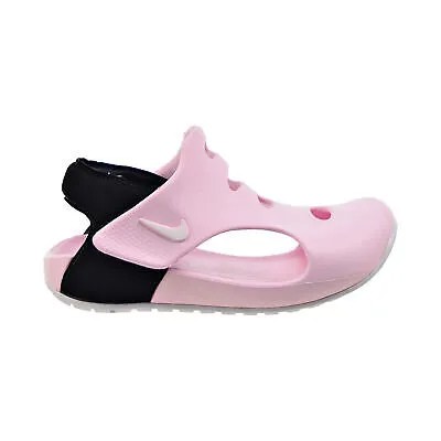 Сандалии Nike Sunray Protect 3 для дошкольников для маленьких детей Розовый пенопласт/Бело-черный
