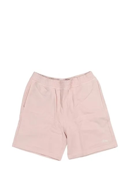 Stüssy хлопковые спортивные шорты, розовый