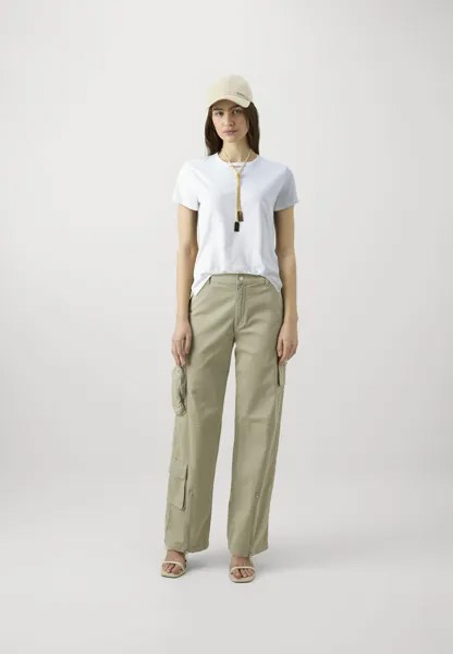 Простая футболка WOMENS Elisabetta Franchi, темно-красный
