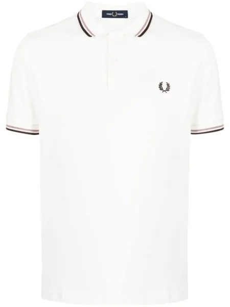 Fred Perry рубашка поло Twin Tipped, белый