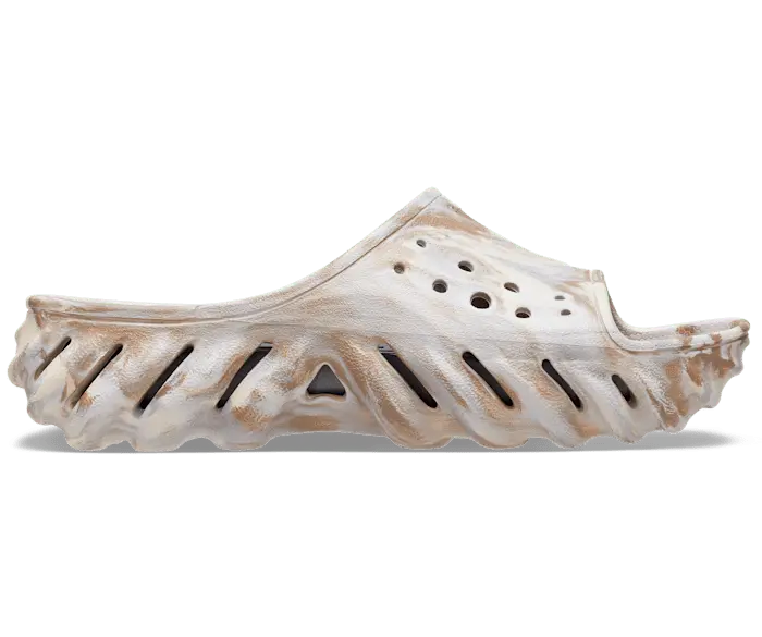 Шлепанцы Echo Marbled Crocs мужские, цвет Bone / Multi