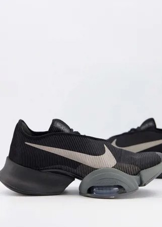 Черные/серые кроссовки Nike Training Air Zoom SuperRep 2-Черный цвет