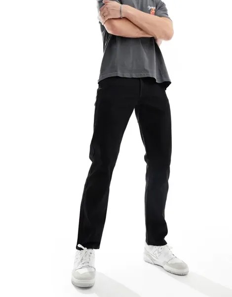 Черные прямые джинсы классического кроя Lee