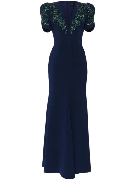 Jenny Packham платье Serenade, синий