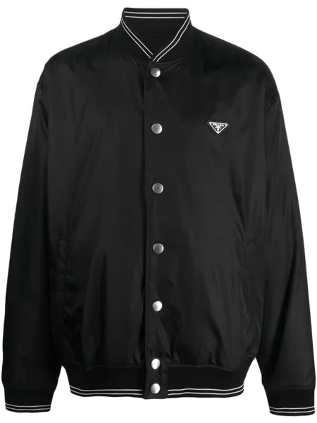 Prada бомбер Re-Nylon, черный