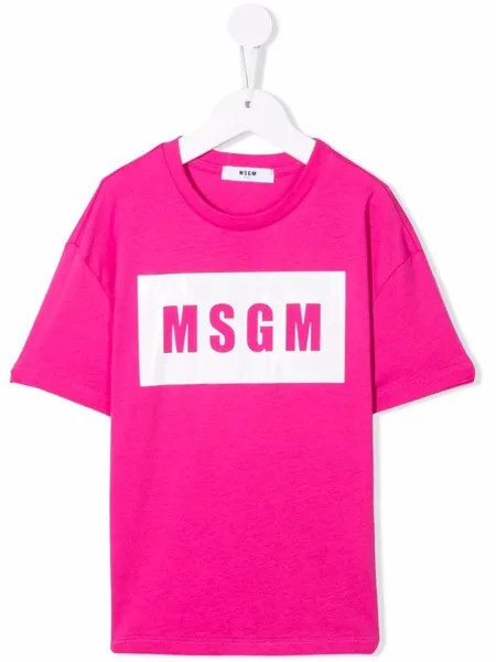 MSGM Kids футболка с логотипом